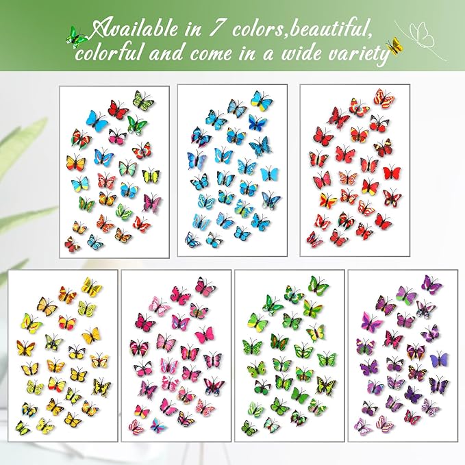 50Packs Decorative Thumb Tacks Butterfly Push Pins Yellow Thumbtacks Cute Pushpins for Cork Board Bulletin Board Wall in Office Cubicle Decor Decorations