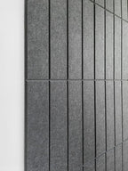 DECORITA Felt Bulletin Board Tiles | Modern Cork Board Alternative | Large Cork Boards for Walls | Aesthetic Felt Wall Panels for Office & Home Decor | Pinboard & Photo Board (24-Pack) | Gray Black
