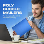 Royal Blue Small Poly Bubble Mailers 6x10 inch #0 | Self Seal Padded Envelopes | Cushioned Bubble Mailer | Usable Size 6x9 | WaterProof | Lightweight mailing Shipping Bags | 500 Pack Bulk
