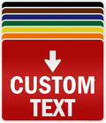 Custom Arrow,Custom Directional Sign, Down Arrow,24x30 Inches, 3M EGP Reflective, Rust Free .080 Aluminum, Fade Resistant, Made in USA by My Sign Center