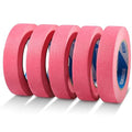 KIWIHUB Pink Painters Tape,1 inch x 60 Yards x 5 Rolls (300 Yards Total) - Medium Adhesive Masking Tape for Painting,Labeling,DIY Crafting,Decoration and School Projects