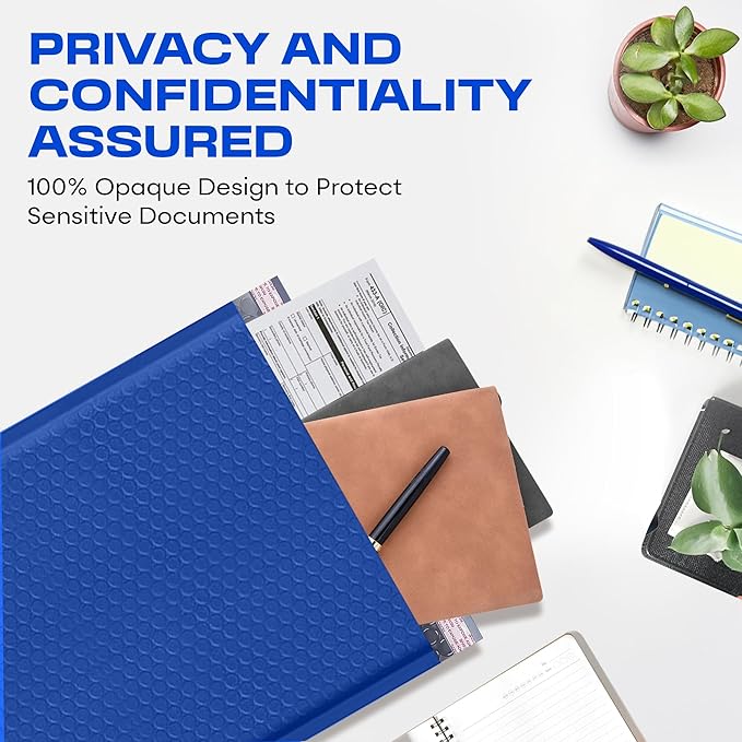 Royal Blue Extra Large Poly Bubble Mailers 14.25x20 inch #7 | Self Seal Large Padded Envelopes | Air Cushioned Bubble Mailer | Usable Size 14.25x19 Lightweight Mailing Shipping Bags| 100 Pack Bulk