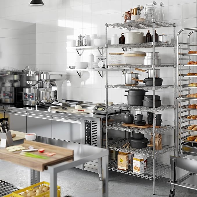 Regal Altair 24" Deep x 30" Wide x 86" Height Wire Shelving Kit | 8-Tier | NSF Commercial Storage Rack Unit