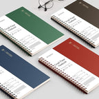 EMSHOI Graph Paper Spiral Notebook 5.7" x 8.22" - 4 Pack 640 Pages 100gsm Thick Grid Paper, A5 Graph Paper Notebook, Plastic Hardcover Journals for Writing Engineering Graphing Work School Supplies