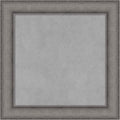Amanti Art Grey Framed Magnetic Board 20x20 Small Vision Board for use with Magnets, 100% Metal Sheet to Display Items as Office Decor or for Home Organization in mudroom, Kitchen or Kids Room