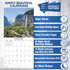 2026 Waterfalls Monthly Wall Calendar | Travel Calendar 2025-2026