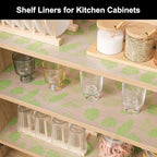 Cooyes Shelf Liner – Premium Non-Adhesive Cabinet & Drawer Liner for Kitchen – Waterproof Shelf Paper with Modern Pattern – Durable EVA Cabinet Mat – Easy to Cut （12" W x 120" L）