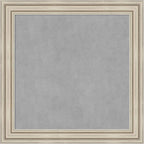 Amanti Art Silver Framed Magnetic Board 30x30 Medium Vision Board for use with Magnets, 100% Metal Sheet to Display Items as Office Decor or for Home Organization in mudroom, Kitchen or Kids Room