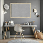 Amanti Art Silver Framed Magnetic Board 22x30 Medium Vision Board for use with Magnets, 100% Metal Sheet to Display Items as Office Decor or for Home Organization in mudroom, Kitchen or Kids Room