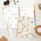 SUNEE 2026-2027 Planner - 24 Months (Jan 2026 - Dec 2027) - 7"x10" Monthly Spreads & Yearly Planner, Wildflowers