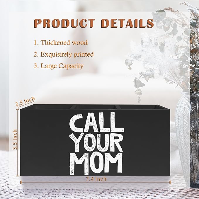Exqcom Funny Call Your Mom Pen Pencil Holder for Classroom Dorm, Gifts for College Students Boys Girls, Classroom Desk Accessories, Back to School Supplies