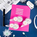 Lewtemi 60 Pcs White Correction Tape Bulk, 39.4 ft Wrong out Tear Resistant Tape Easy to Use Applicator for Office School Teachers Note Taking Journal Scrapbooking Home Supplies