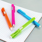 Retractable Mechanical Eraser Pen, Pen-Style Erasers Assorted Color, 4 Pack