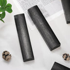 uxcell 1 Pair Calligraphy Paper Weights, 8.7" Wooden Paperweight Desk Accessory for Home Office Calligraphy Practice Drawing Writing, Gift for Writers Professionals, Black