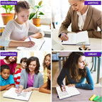 feela 12 Pack Notebooks Journals Bulk, Hardcover Notebook Classic Ruled Journal Set with Pen Holder for School Business Work Travel Writing, with 12 Black Pens, 120 GSM, 5.1”x8.3”, A5, Purple
