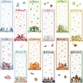 Eaasty 12 Pcs Seasonal Holiday Magnetic Notepads for Refrigerator Gnome Monthly Magnetic Grocery List 9 x 3.5" Magnet Memo Pads 30 Sheets Per Pad Shopping to Do List for January to December