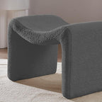 VANOMi Large Footstool Ottoman, Multi-Functional Modern Foot Stool, Sofa Footrest Extra Seating for Living Room, Entryway, Hallways and Bedrooms, Large, Dark Gray