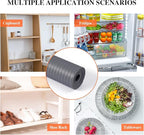 Shelf Liners for Kitchen Cabinets, 14Inch x 30Ft, Non-Adhesive Shelf Liner, Non-Slip Kitchen Drawer Liners, Waterproof Durable Cabinet Liners for Shelves, Cupboard, Pantry, Gray