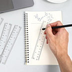 150 Pcs 6 Inch Ruler Clear Plastic Rulers Bulk for Classroom Flexible Small Straight Rulers with Inches and Centimeters Transparent Ruler First Day of School Gift for Students Back to School Office