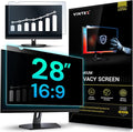 VINTEZ 28 Inch 16:9 Privacy Screen for Computer Monitor and Laptop - Anti Glare Protector Film Blue Light Filter Eye Protection - Computer Screen Privacy Shield, [1 Pack]
