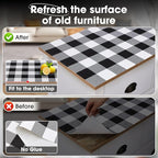 ALIUNI Drawer and Shelf Liner, Non-Slip Kitchen Cabinet Liners Non-Adhesive Thick Strong Grip Waterproof Washable Mats Protect Dresser Shelves Cupboard Bathroom Cabinets, Buffalo Plaid, 12 in X 30 FT
