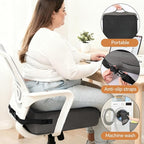 BALAPET Extra Thick Seat Cushion, Memory Foam Office Chair Booster Cushion to Raise Seat Height for Back & Tailbone Pain Relief, Tush Cushion Car Seat Cushions for Short/Overweight People(20x17.5x6in)