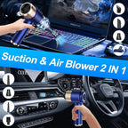 SHLNLI Mini Vacuum Cleaner, 15000PA Car Vacuum Cleaner Portable Cordless with LED Light, 4 in 1 Air Duster and Handheld Small Vacuum Rechargeable for Car, Home, Office, Pet（Blue）