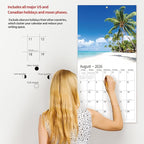 2026 Wall Calendar,Calendar 2026, November 2025 - December 2026, Wall Calendar Whispers of the Waves, 12" x 24" Opened,Full Page Months Thick & Sturdy Paper for Gift Perfect Calendar Organizing
