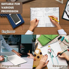 Engrowtic Top Spiral Graph Paper Notebooks 8.7 X11.4 Inch A4 Grid Paper Notepad 70 Sheet Memo Steno Pad for Engineering Writing Sketching Drawing School Office Supplies (1 Pack,Black)