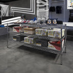 Regal Altair 21" Deep x 60" Wide x 27" Height Wire Shelving Kit | 3-Tier | NSF Commercial Storage Rack Unit