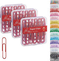 NEEWAY Colorful Large Paper Clips, 2 Inch Jumbo Paper Clips, 150 Count, 3 Pack of 50 (Red)