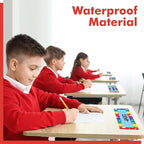 40PCS Desk Nameplates, Desk Name Tags with Double Sided PET Film Colorful Student Name Labels Erasable & Reusable Traditional Manuscript Name Plates for School Classroom Organization (10” x 2.8”)