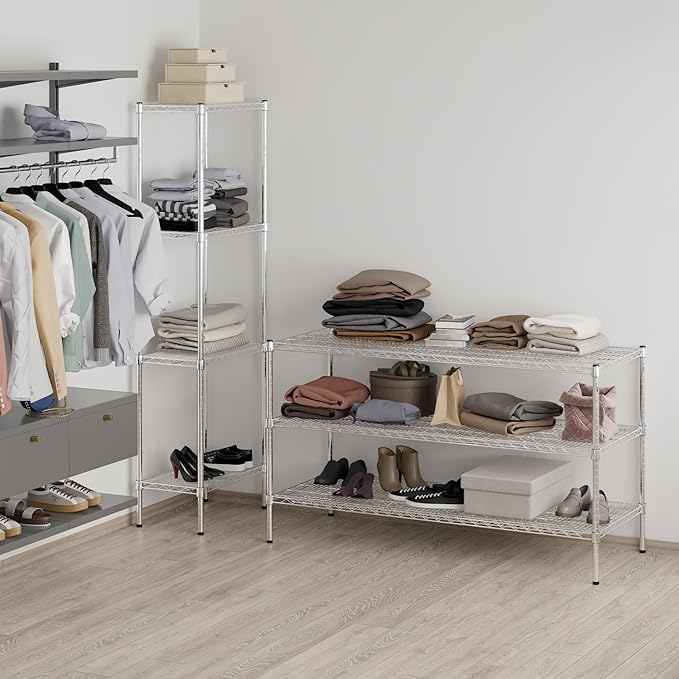 Regal Altair 24" Deep x 60" Wide x 34" Height Wire Shelving Kit | 3-Tier | NSF Commercial Storage Rack Unit
