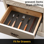 iwtmm Drawer Shelf and Cabinet Liners Non-Adhesive Extra Strong Grip - Keep Items in Place for Kitchen, Bathroom, Office & Wardrobe, Heavy Duty Anti-Slip Liners for Cabinets, Cupboards, Drawers
