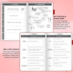 Clever Fox Planner – Undated Weekly & Monthly Planner for Productivity, Time Management & Goals – Organizer Journal – A5 (Red)