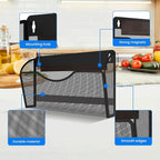 KZWKRG Magnetic File Holder 3PCS Wall File Folder Organizer, No Drilling Hanging Magazine Rack for Refrigerator, Document Paper Mail Folder Holders Office File Magnetic Organizer (Black)