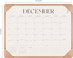 Simplified Desk Calendar 2026-2027 with Desktop Mat, Desk Pad Calendar from January 2026 to June 2027, 14 x 11 Inch, Desk Blotter Calendar for Home Office and School, Easy Planning, Apricot