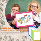 Outus 10 Pcs Dry Erase Mini White Boards Bulk 8.5 x 11'' Small Magnetic Whiteboard Double Sided Colored Writing Boards for Kids Students Locker Fridge(Colorful)