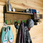 ZAYBOD 15 Pcs Coat Hooks, Hanger Hook with 30 Pieces Screws for Hanging Hat, Towel, Key, Robe, Coats, Scarf, Bag, Cap, Coffee Cup, Mugs(Green)