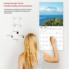 2026 Wall Calendar,Calendar 2026, July 2025 - December 2026, Wall Calendar Coastal Serenity, 12" x 24" Opened,Full Page Months Thick & Sturdy Paper for Gift Perfect Calendar Organizing & Planning