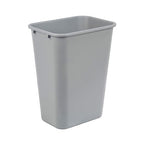 Amazon Basics Rectangular Commercial Office Wastebasket, 10 gallons (Pack of 1), Grey