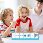 Fraction Flip Chart, 161 Double Sided Cards Freestanding Flip Chat with Fraction/Decimal/Percentage/Shape/Name/Animals, All Fractions from 1-10, Educational Math Learning Tool for School Supplies