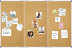 XBoard Large Cork Bulletin Board 72 x 48 Inch, 6' x 4' Big Push Pin Corkboard with Aluminum Frame | Cork Message Notice Board for School, Home & Office Wall Display and Organization