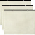 Fainne 3 Pcs Large Engineering Graph Paper Pad Giant Drafting Pad Blueprint Sketching Graph Paper Engineer Architect Designer Mathematician Draftsman (Beige, Brown, 22x17 inches)