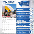 2026 Silly Dogs Monthly Wall Calendar | Funny Dogs Calendar September 2025 - December 2026