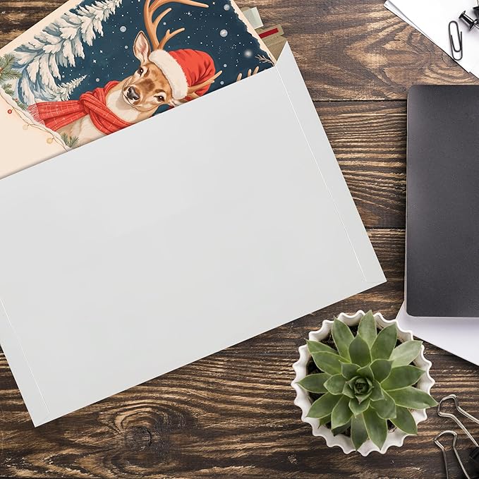 200 Pack 6.5x4.5 inches Rigid Mailer Self Seal Photo Document Mailers, Stay Flat White Cardboard Shipping Envelopes, Photography Mailers for CD, Photos, Document