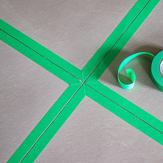 BOMEI PACK Painters Tape 1 Inch - Green Paint Tape 10 Rolls x 1 Inch x 55 Yards - Painter's Tape Green Masking Tape for Walls Painting, DIY Crafting, and School Projects, Total 550 Yards