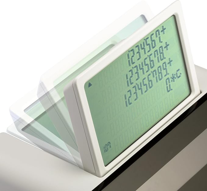 Sharp El-1501 Compact Cordless Paperless Large 12-Digit Display Desktop Printing Calculator That Utilizes Printing Calculator Logic