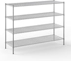 Regal Altair 24" Deep x 60" Wide x 54" Height Wire Shelving Kit | 4-Tier | NSF Commercial Storage Rack Unit