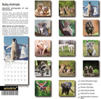 2026 Wall Calendar,Calendar 2026, November 2025 - December 2026, Wall Calendar Baby Animals, 12" x 24" Opened,Full Page Months Thick & Sturdy Paper for Calendar Organizing & Planning
